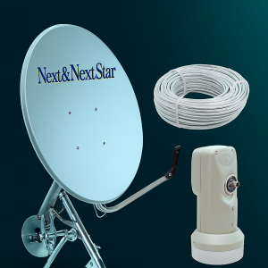 75 cm Çanak Anten+Tek Çıkışlı LNB+10mt Kablo