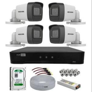 Hikvision 4 Kameralı Güvenlik Seti Montaj Dahil